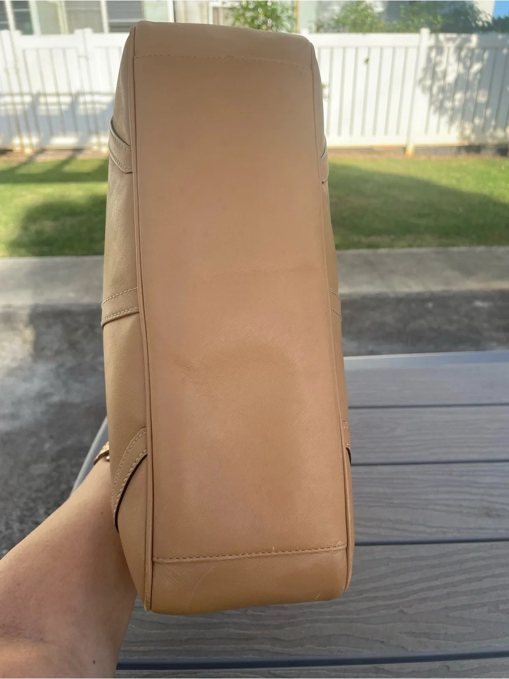 Coach Tan Leather Shoulder Tote